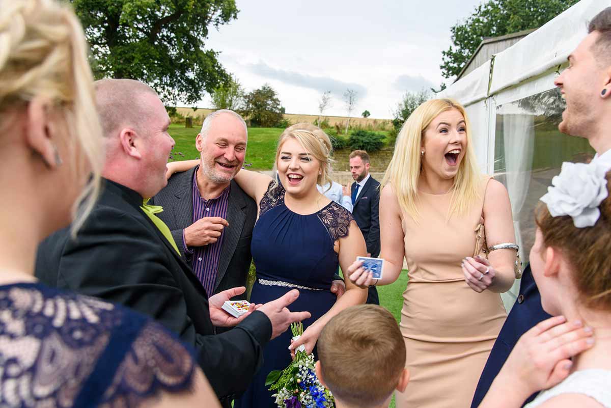 Derby Wedding Magician Paul Grundle at Shottle Hall